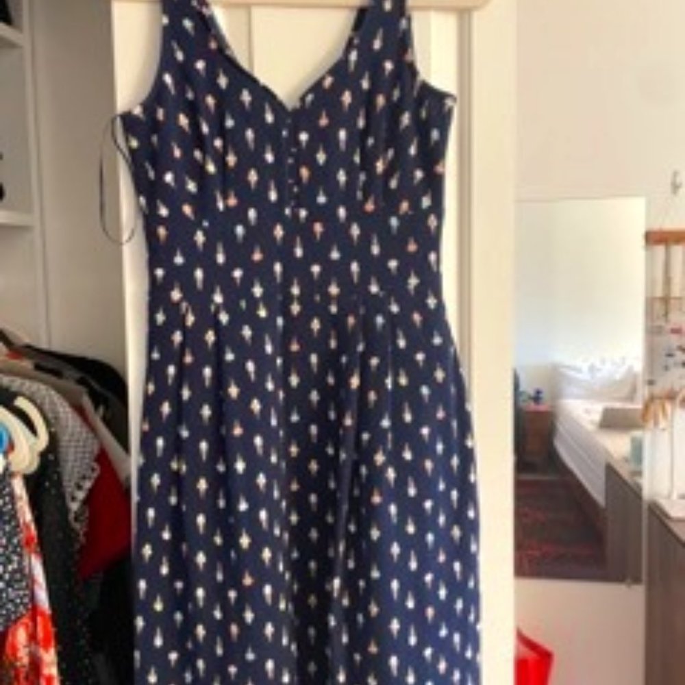 Maison Jules Ice cream cone dress, fit and flare, Size S